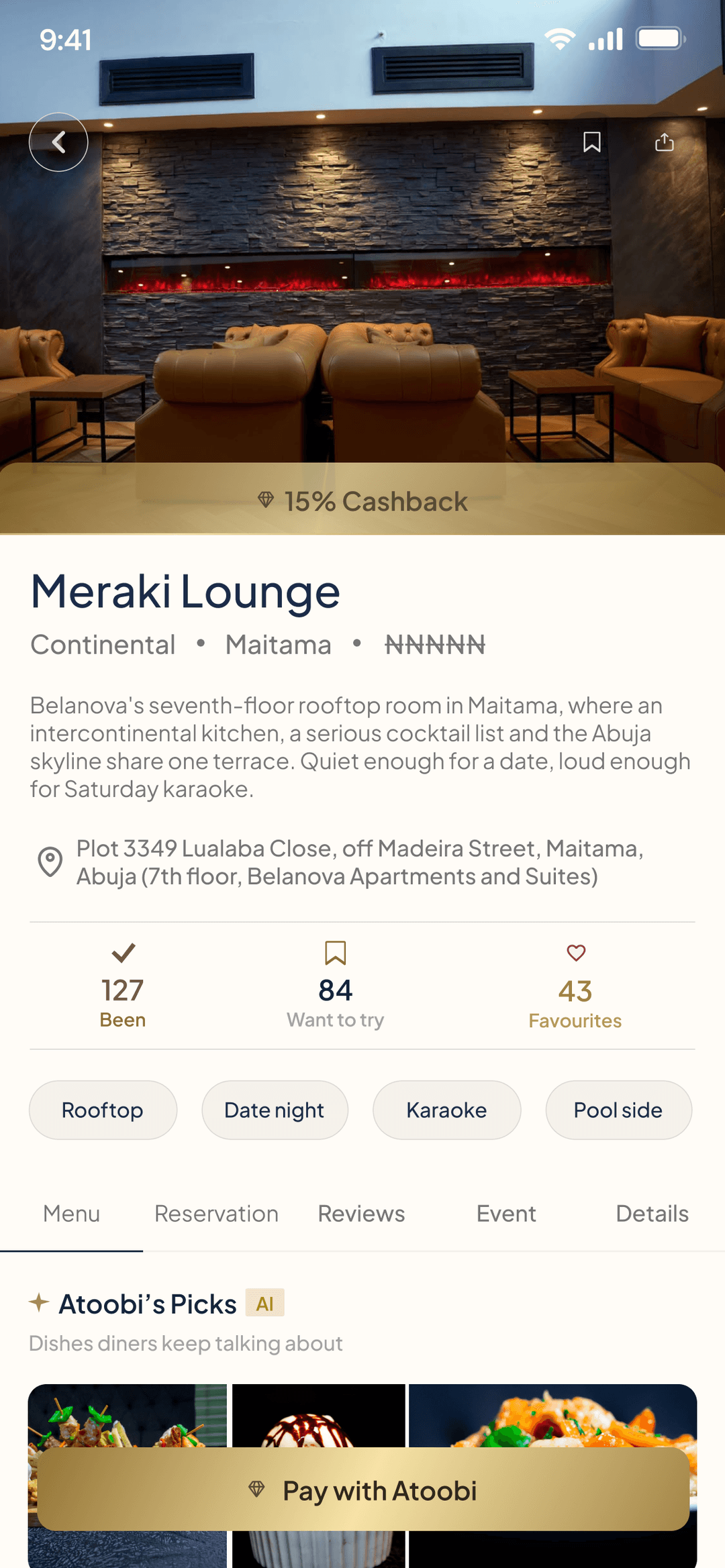 Atoobi app, earn cashback